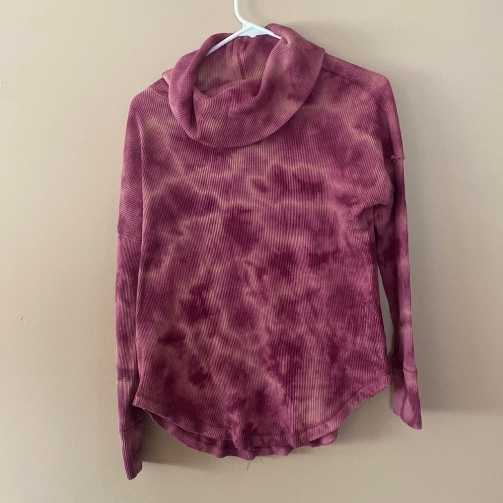 Maeve tie dye thermal top